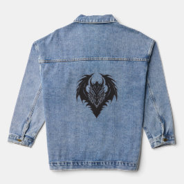dragon symbol denim jacket