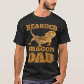 Dragon T Shirt Bearded Dragon Papa Papa (Voorkant)