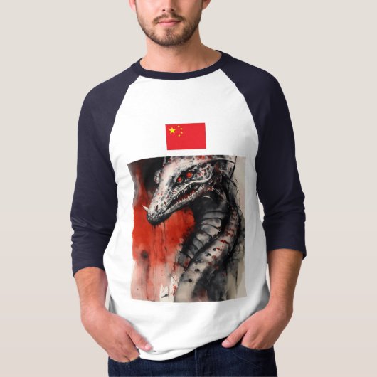 Dragon t-shirt, china t-shirt (Voorkant)