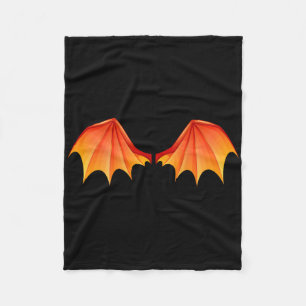 Dragon T Wings Halloween Costume Orange On The Ck Fleece Deken