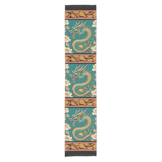 Dragon Table Runner Korte Tafelloper (Voorkant)