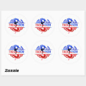 Dragon Taekwondo Ronde Sticker (Vel)
