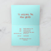 Dragon Tails Nieuwjaarsfeest Uitnodiging (Binnen)