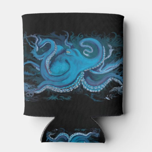 Dragon Tako Octopus coozie bierhouder (Achterkant)