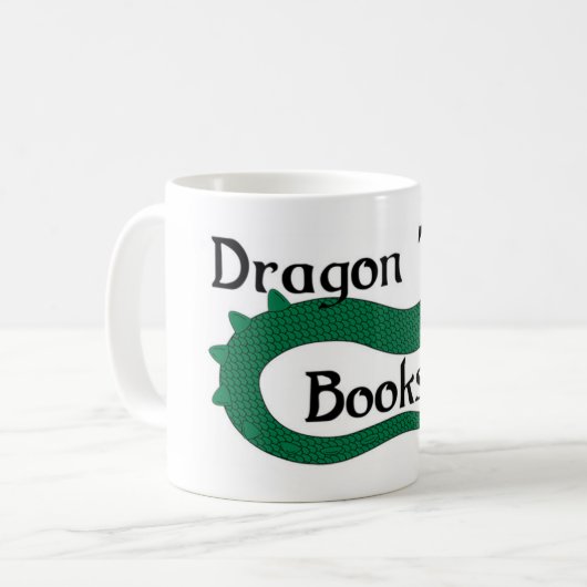 Dragon Tale Books Koffiemok (Voorkant links)