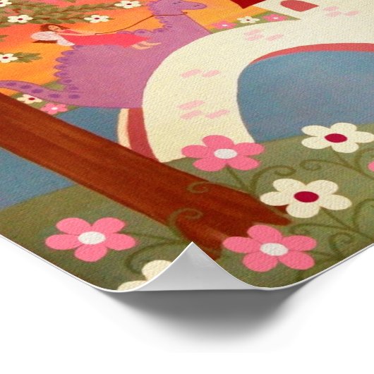 Dragon Tales - 8x10 Princess Fairytale Kinder Art Poster (Hoek)