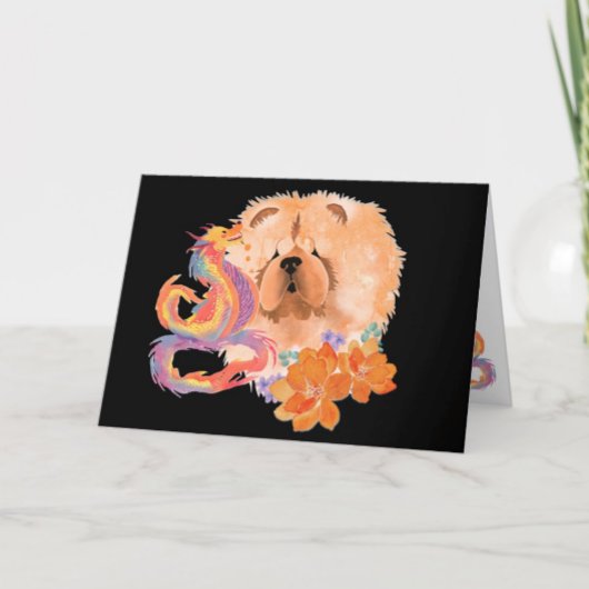 DRAGON-TALEZ Chow Art Card Jaar van de Draak Feestdagen Kaart