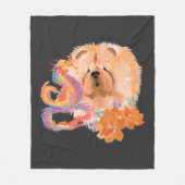 DRAGON-TALEZ CHOW Jaar van de Draak Fleece Deken (Voorkant)