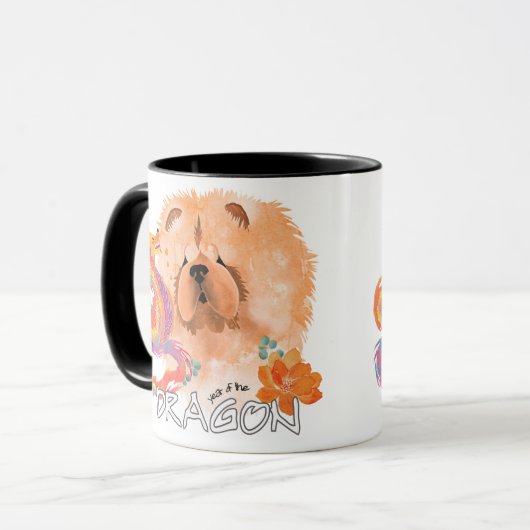 DRAGON-TALEZ CHOW Jaar van de Draak Mok (Voorkant links)
