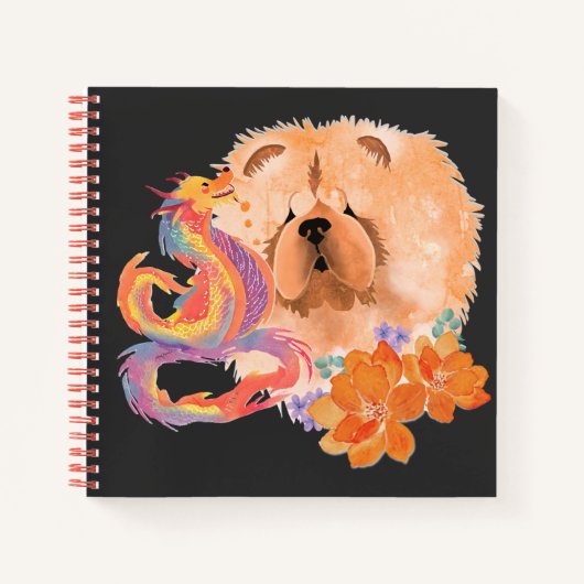DRAGON-TALEZ CHOW Jaar van de Draak Notitieboek (Voorkant)