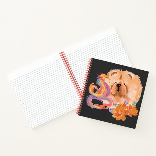 DRAGON-TALEZ CHOW Jaar van de Draak Notitieboek (Binnen)