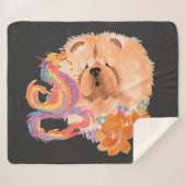 DRAGON-TALEZ CHOW Jaar van de Draak Sherpa Deken (Voorkant (horizontaal))