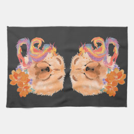 DRAGON-TALEZ CHOW Jaar van de Draak Theedoek