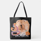 DRAGON-TALEZ Chow Jaar van de Draak Tote Bag (Voorkant)