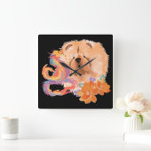 DRAGON-TALEZ CHOW Jaar van de Draak Vierkante Klok (Huis)