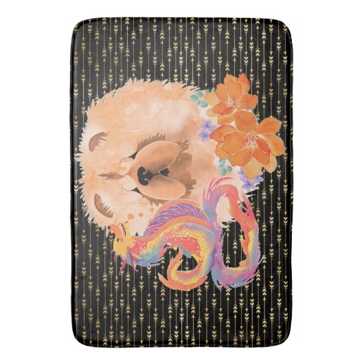 DRAGON-TALEZ CHOW Jaar van de Drakenkrat mat (Voorkant Verticaal)