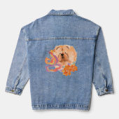 DRAGON-TALEZ CHOW kunst op rug Denim Jacket (Achterkant)