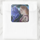 Dragon Tamer's Pact - Lucht Vierkante Sticker (Tas)