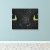 Dragon tandless Premium Wrapped Canvas (gloss) (Insitu (Houten vloer))