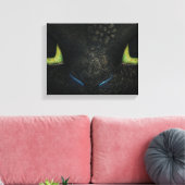 Dragon tandless Premium Wrapped Canvas (gloss) (Insitu (Woonkamer))