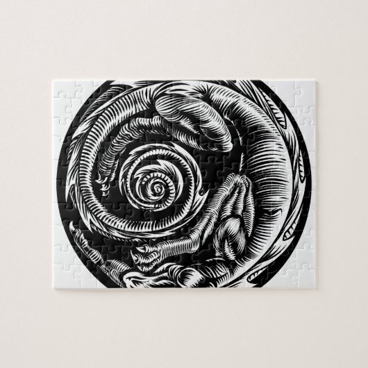 Dragon Tattoo Design Legpuzzel (Horizontaal)