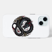 Dragon Tattoo Hoesje | Japanse stijl Draak  (Achterkant (horizontaal))