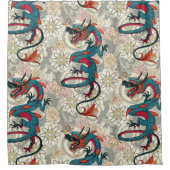 dragon tattoo light douchegordijn (Voorkant)