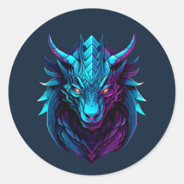 Dragon tattoo ronde sticker