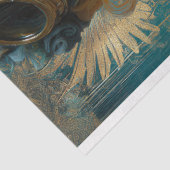 Dragon Tattoo Steampunk Girl Decoupage Papier (Detail)