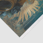 Dragon Tattoo Steampunk Meisje Decoupage Papier (Detail)