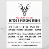 Dragon Tattoo, Tattoo & body Piercing Studio Flyer (Voorkant)