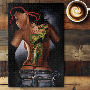 Dragon Tattoo Vrouw Legpuzzel