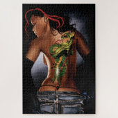 Dragon Tattoo Vrouw Legpuzzel (Verticaal)
