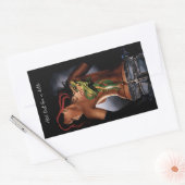 Dragon Tattoo Vrouw Rechthoekige Sticker (Envelop)