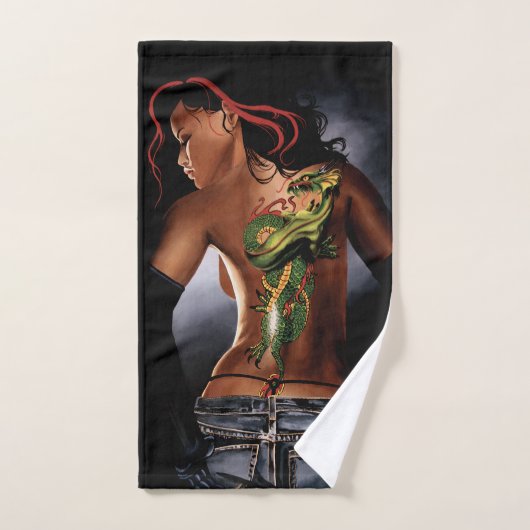 Dragon Tattoo Woma Bad Handdoek (Handdoek)