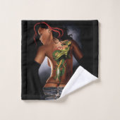Dragon Tattoo Woma Bad Handdoek (Wasdoekje)
