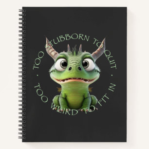 Dragon te koppig om te stoppen te raar om in te pa notitieboek