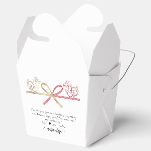 Dragon Teppanyaki Japanse Steakhouse Verjaardag Bedankdoosjes (Geopend)