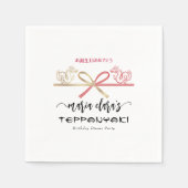 Dragon Teppanyaki Japanse Steakhouse Verjaardag Servet (Voorkant)