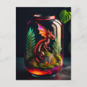Dragon Terrarium | Digitale kunst Briefkaart (Voorkant)