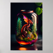 Dragon Terrarium | Digitale kunstdrukken Poster (Voorkant)