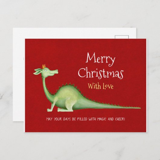 Dragon Terug Briefkaart (Voorkant / Achterkant)