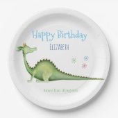 Dragon Terug Papieren Bordje (Voorkant)