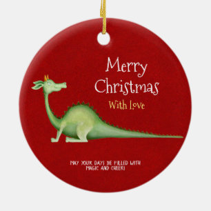 Dragon terugblik kerende keramische versiering keramisch ornament