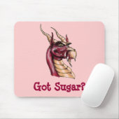 Dragon Thaddeus Osbert Hij heeft suiker Muismat (Met muis)