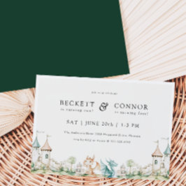 Dragon thema gezamenlijke uitnodiging voor verjaar