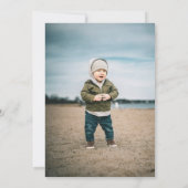 Dragon thema verjaardagsfeestje kaart (Achterkant)