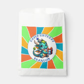 Dragon Theme Boy's Verjaardagsfeestje Bedankzakje (Voorkant)