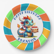 Dragon Theme Boy's Verjaardagsfeestje