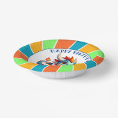 Dragon Theme Boy's Verjaardagsfeestje Papieren Kommen (Gebogen)